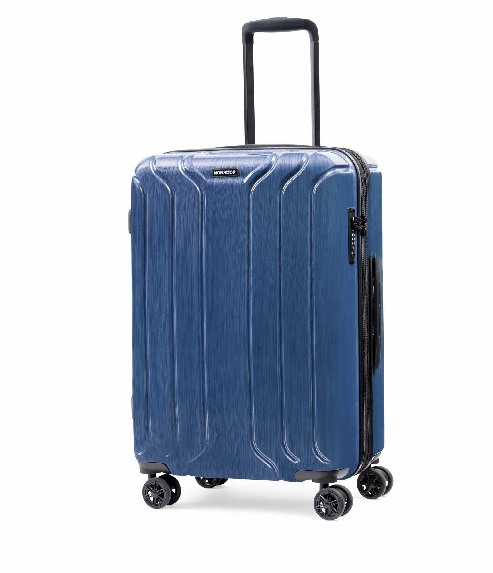 NONSTOP New York Elite 3-Piece Expandable Spinner Luggage Set with Powerbank & 3-Piece Packing Cube Set