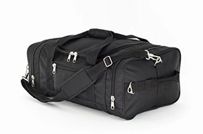 North Star Sports 1050 Tuff Cloth Flight Carry-On Luggage Bag, Black, 21" x 14" x 9"