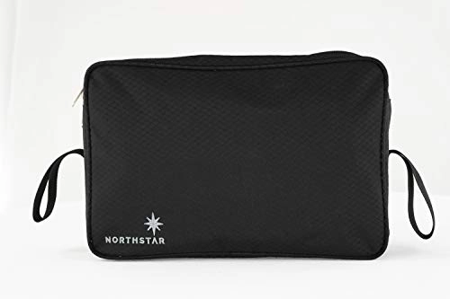 North Star Sports 1050 Tuff Cloth Flight Carry-On Luggage Bag, Black, 21" x 14" x 9"