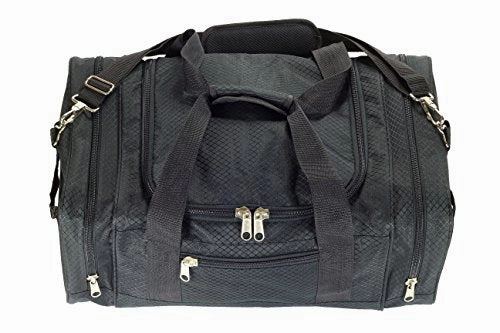 North Star Sports 1050 Tuff Cloth Flight Carry-On Luggage Bag, Black, 21" x 14" x 9"