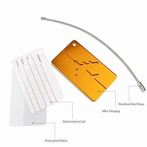 Nuolux Travel Luggage Tags Suitcase Luggage Bag Tags, Travel Id Bag Tag Airlines Baggage Labels