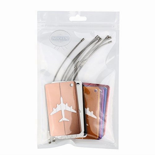 Nuolux Travel Luggage Tags Suitcase Luggage Bag Tags, Travel Id Bag Tag Airlines Baggage Labels