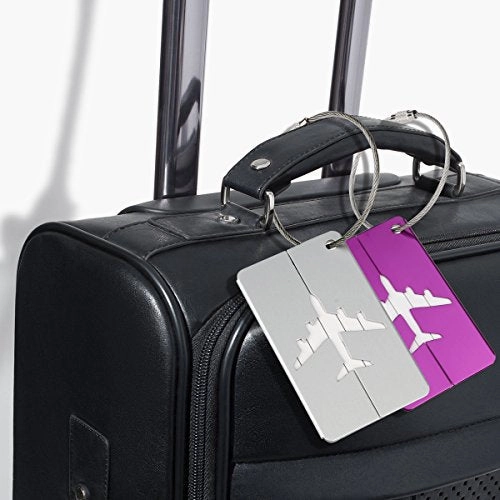 Nuolux Travel Luggage Tags Suitcase Luggage Bag Tags, Travel Id Bag Tag Airlines Baggage Labels
