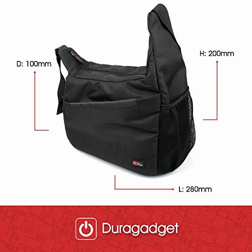 Nurse / Gp / Doctor Medical Kit Bag -Black & Orange Shoulder 'Sling' Bag For Nursing / Home