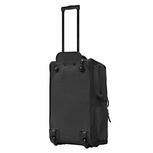 Olympia Luggage 22" 8 Pocket Rolling Duffel Bag (Charcoal Gray w/ Black - Exclusive Color)