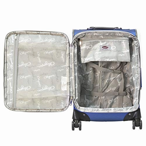 Olympia Tuscany 21" Expandable Carry-on Spinner, Blue