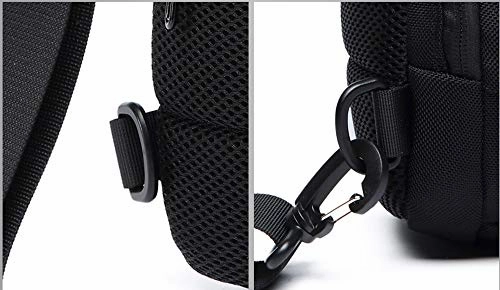 One Strap Sling Cross Body Messenger Bag Aidonger Canvas and Leather Chest Bag Crossbody Triangle