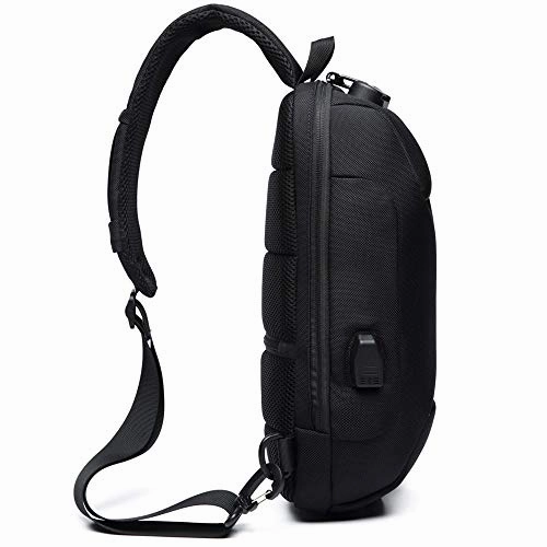 One Strap Sling Cross Body Messenger Bag Aidonger Canvas and Leather Chest Bag Crossbody Triangle