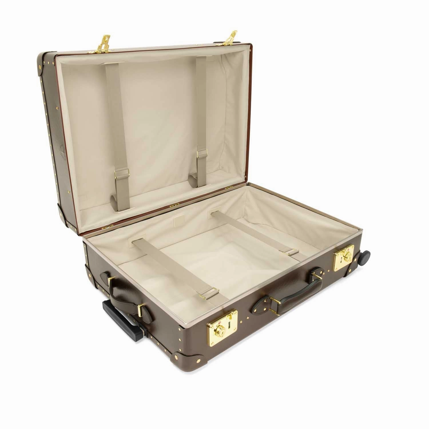 Original  Large Check-In - 4 Wheels | Brown/Brown/Gold