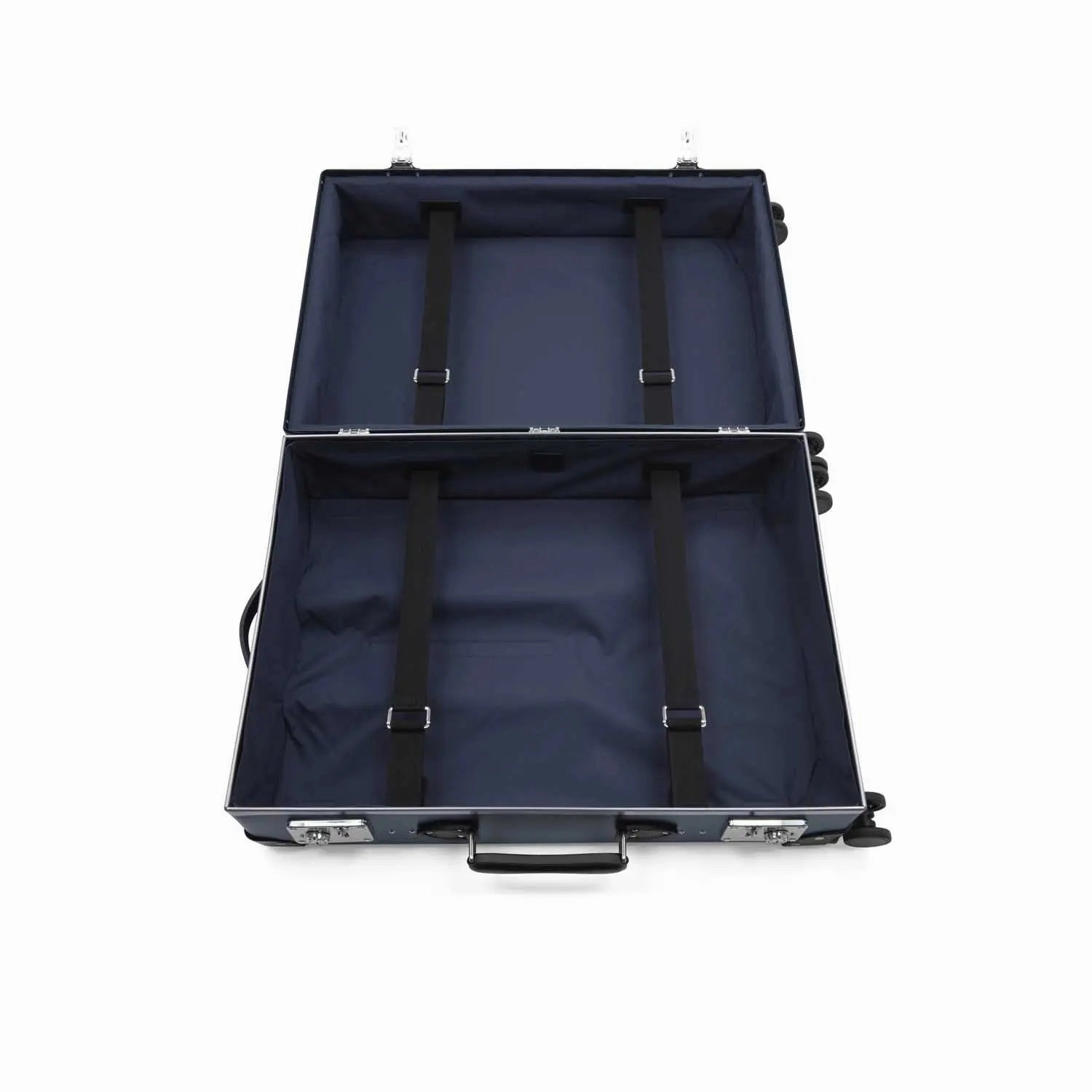 Original  Large Check-In - 4 Wheels | Navy/Black/Chrome