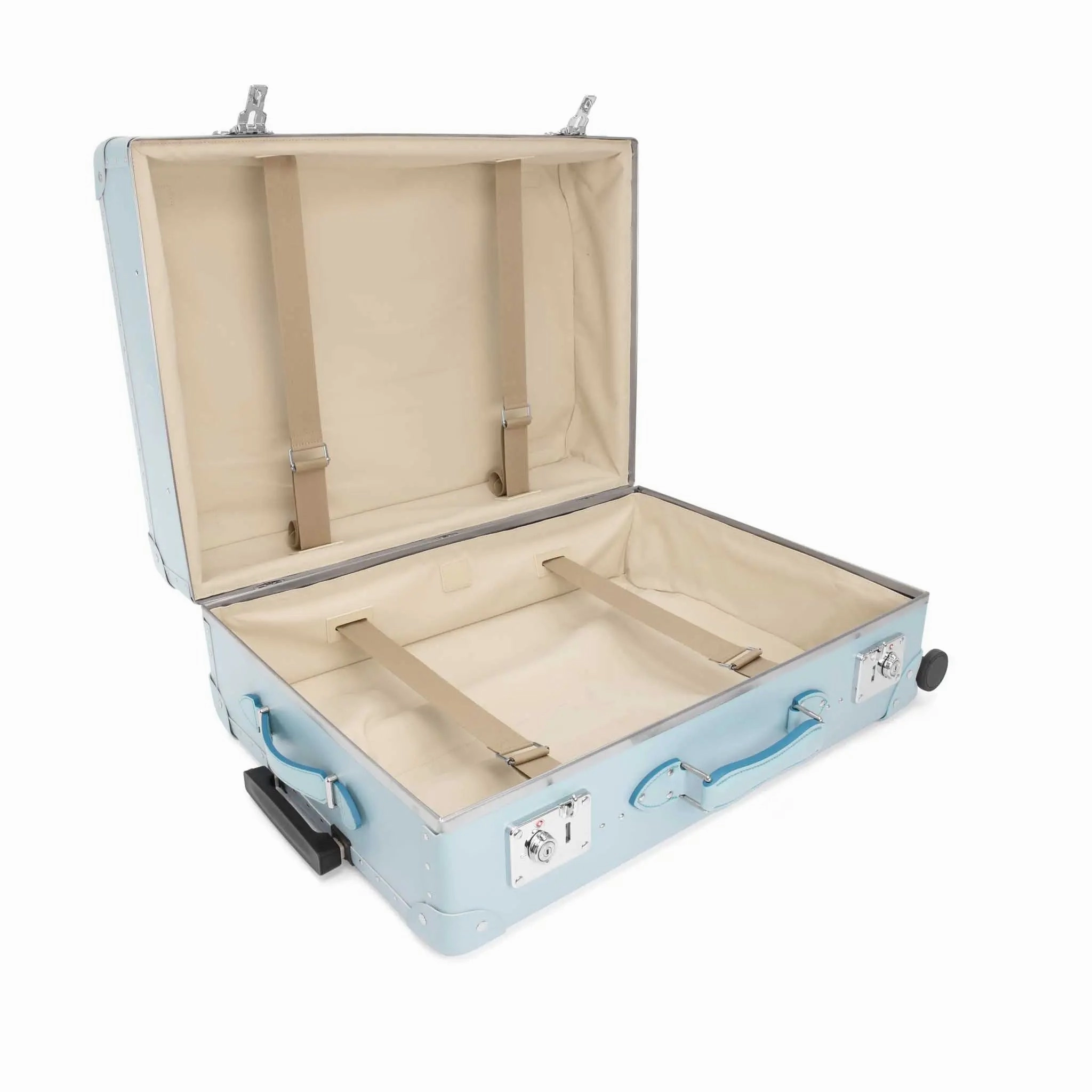 Original  Large Check-In - 4 Wheels | Pastel Blue/Pastel Blue/Chrome