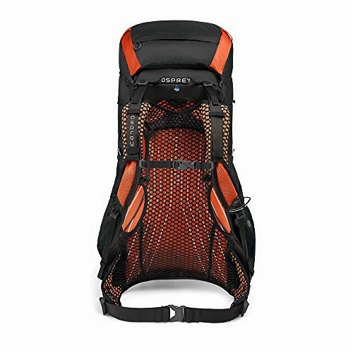 Osprey Exos 48 Men's Backpacking Backpack, Blaze Black, Medium