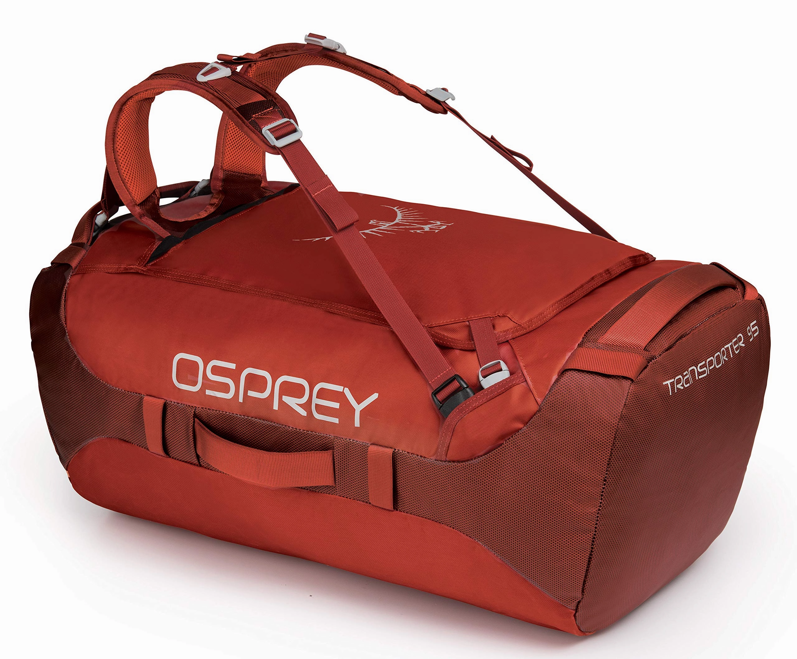 Osprey Packs Transporter 95 Expedition Duffel, Ruffian Red, One Size