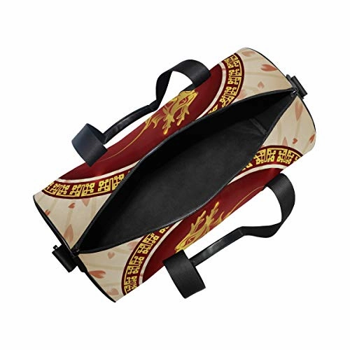OuLian Duffel Bag Chinese Zodiac Symbols Women Garment Gym Tote Bag Best Sports Bag for Boys