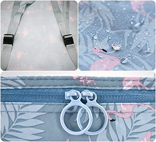 Packing Cubes 8pcs Backpack Organizers Set for Carry on Travel Bag Luggage Cube (Flamingo Blue 8pcs)
