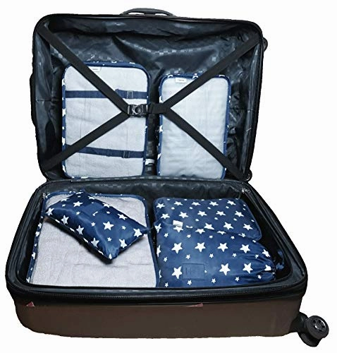 Packing Cubes Backpack Organizers Set for Carry on Travel Bag Luggage Cube (Star 6)