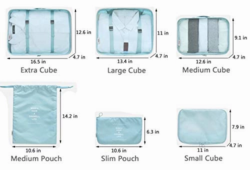 Packing Organizers - Clothing Cubes Shoe Bags Laundry Pouches For Travel Suitcase Luggage,