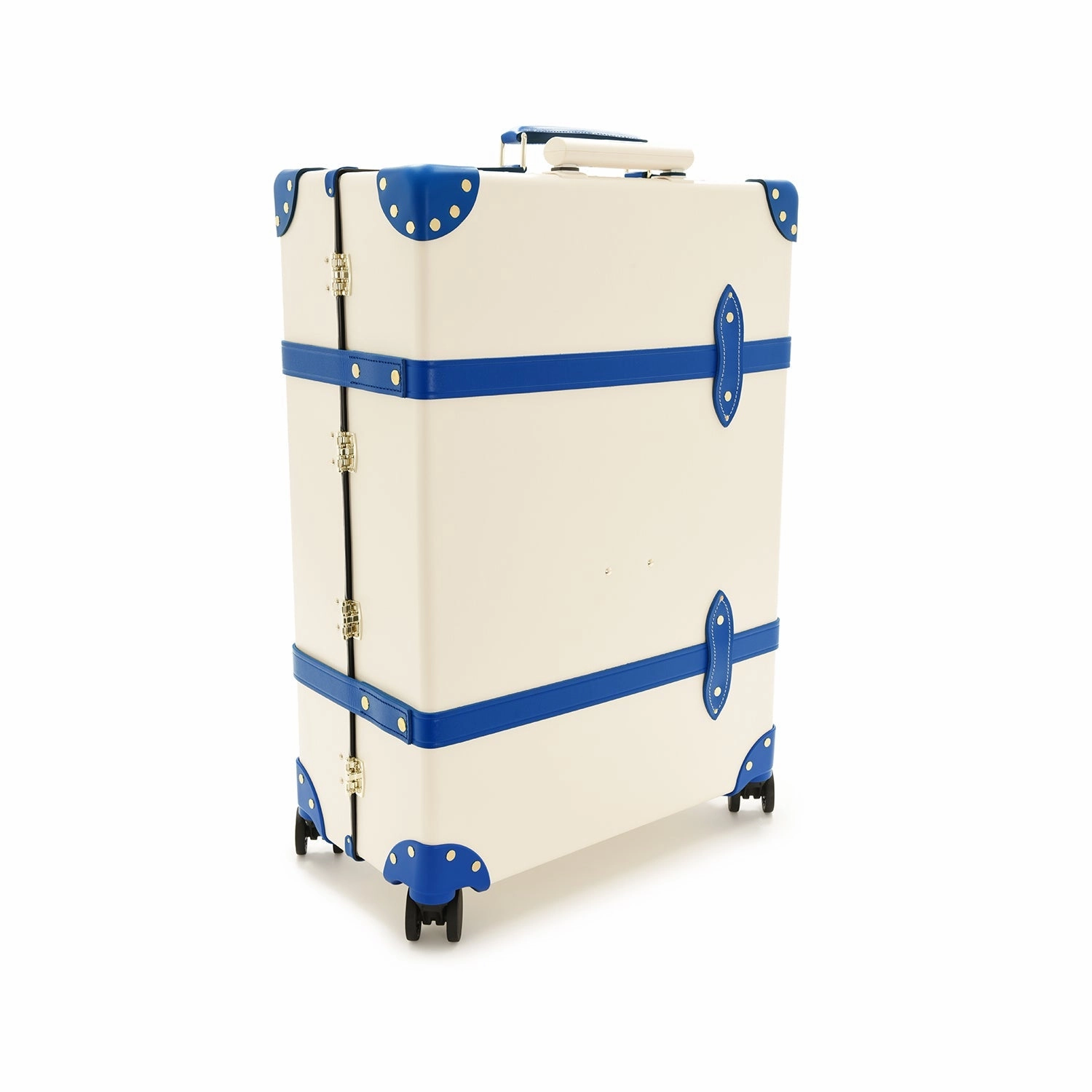 Palm Springs  Large Check-In - 4 Wheels | Ivory/Cobalt/Gold