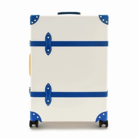 Palm Springs  Large Check-In - 4 Wheels | Ivory/Cobalt/Gold