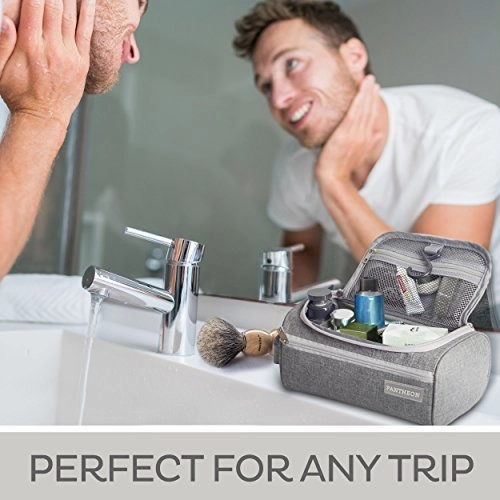 Pantheon Toiletry Organizer Wash Bag Hanging Dopp Kit Travel for Bathroom Shower