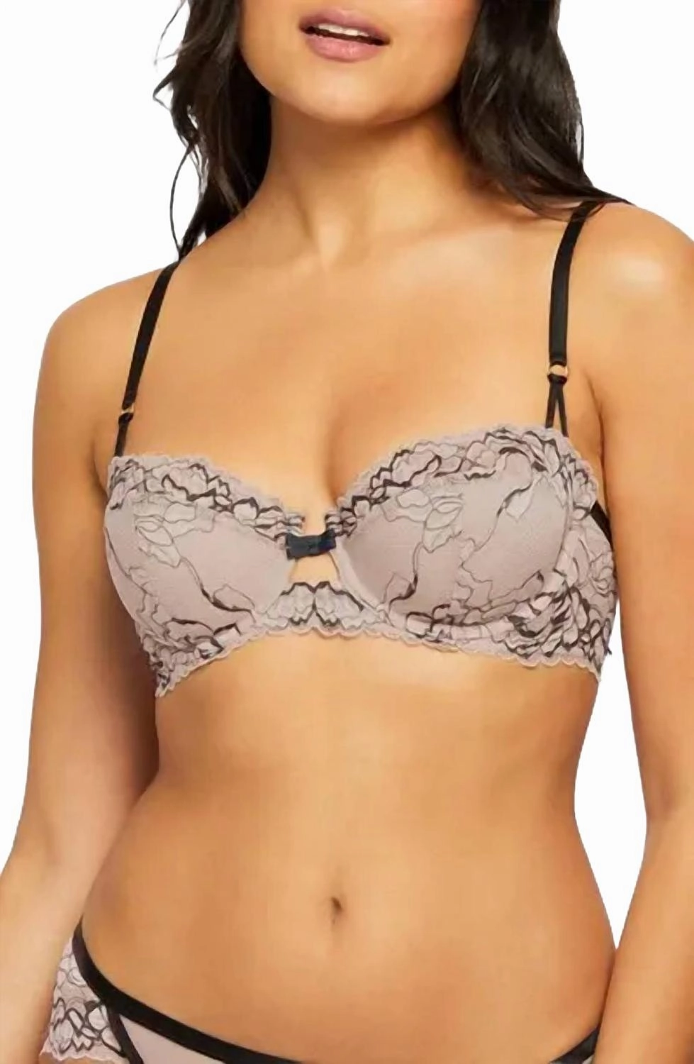 Parisian Kiss Balconette Bra In Black