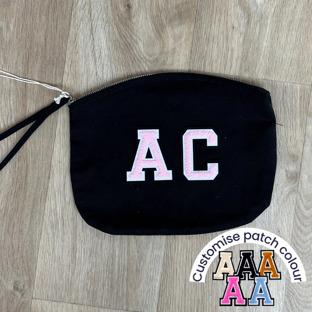 Patch 22 Personalised Accessory Bag- Black
