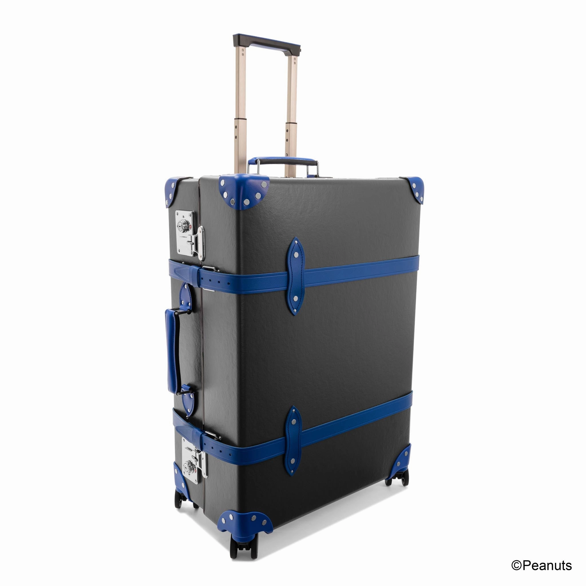 Peanuts  Large Check-In - 4 Wheels | Charcoal/Cobalt/Chrome