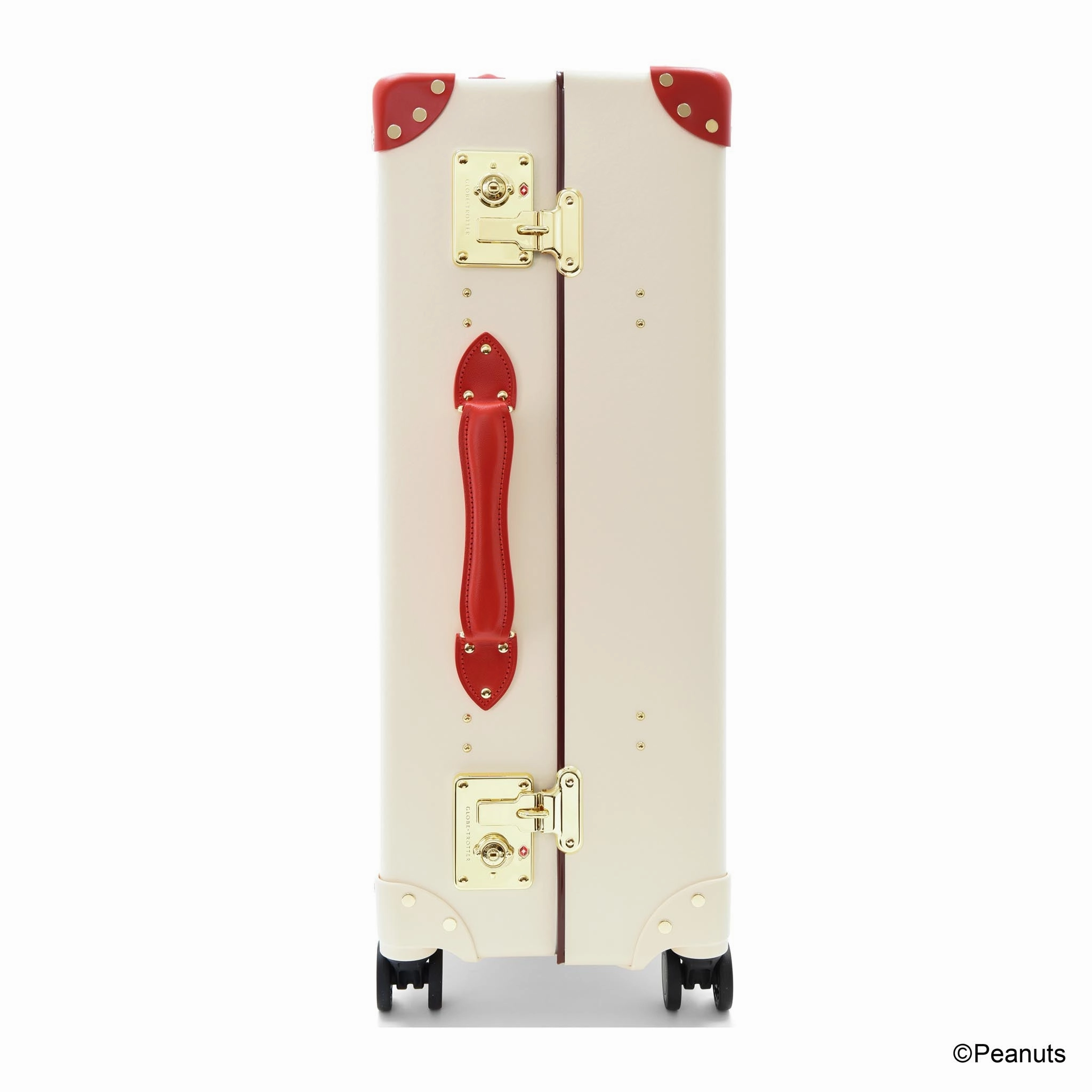 Peanuts  Large Check-In - 4 Wheels | Ivory/Red/Gold