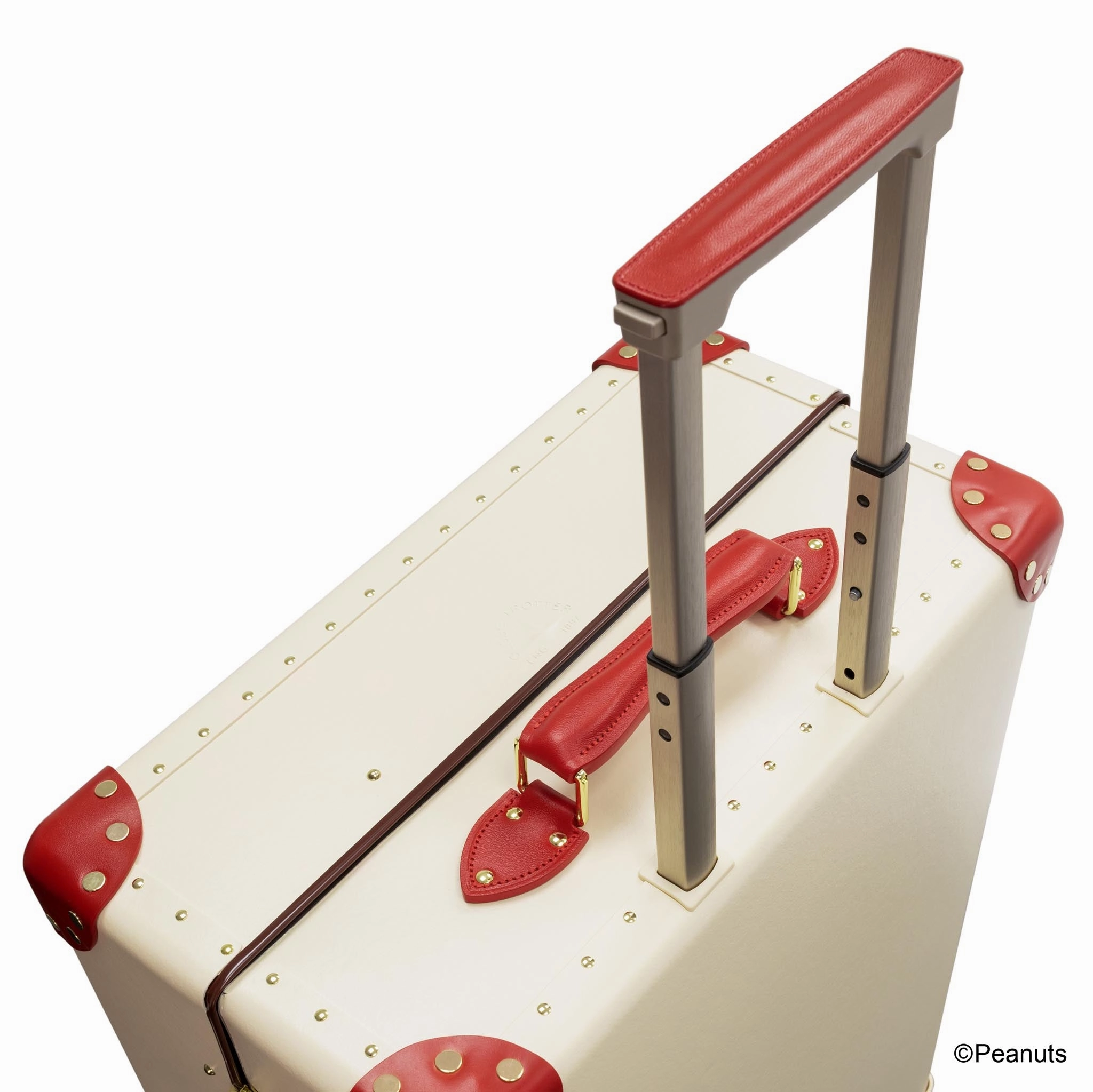 Peanuts  Large Check-In - 4 Wheels | Ivory/Red/Gold