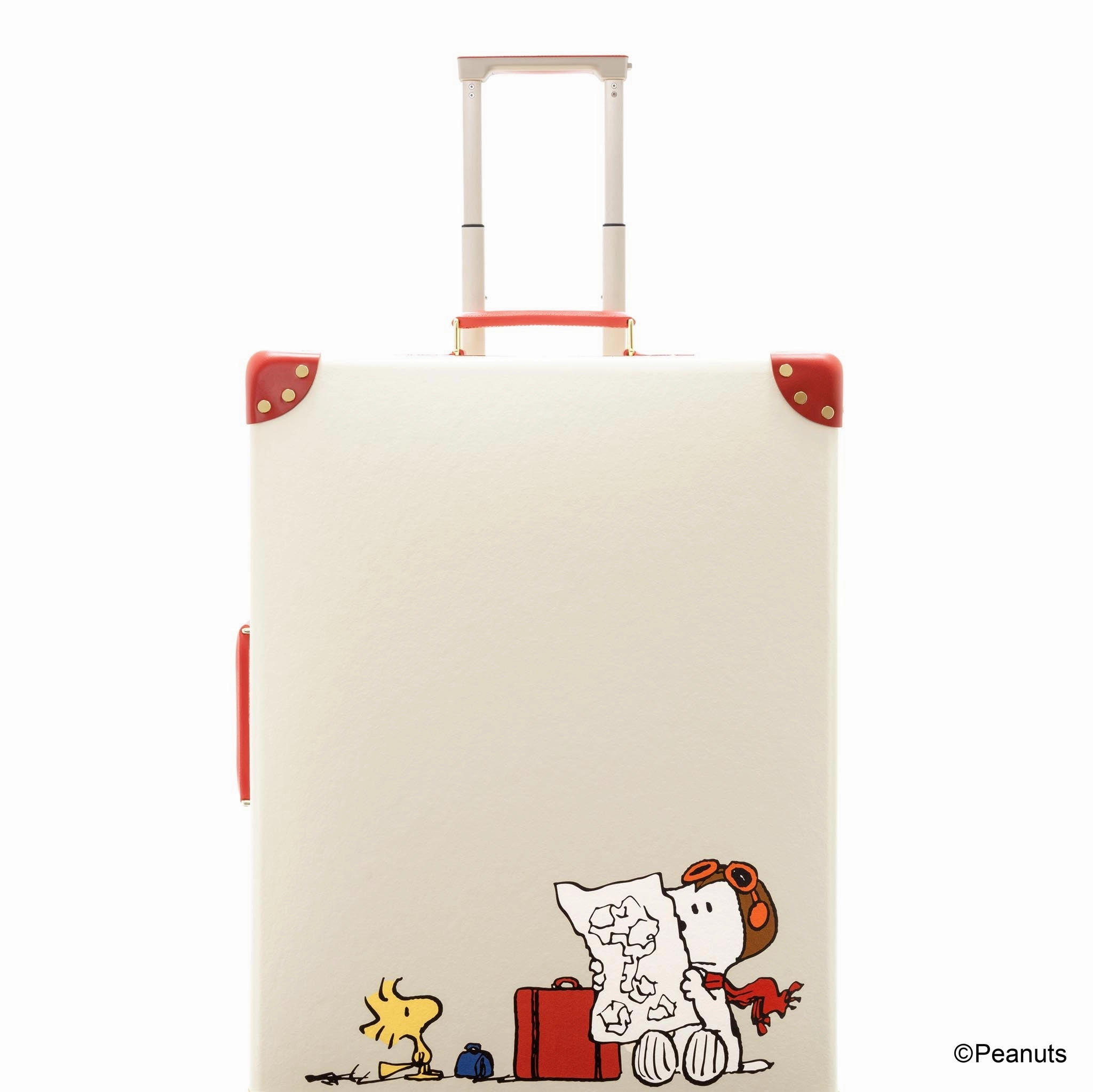 Peanuts  Large Check-In - 4 Wheels | Ivory/Red/Gold