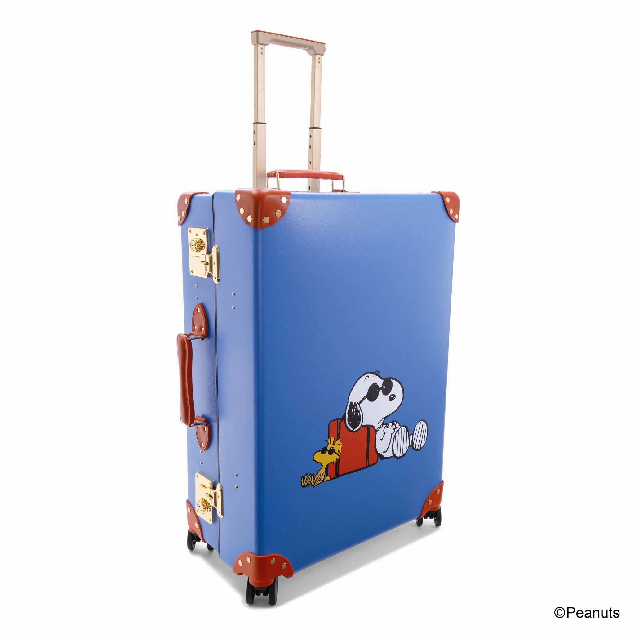 Peanuts  Large Check-In - 4 Wheels | Royal Blue/Orange/Gold