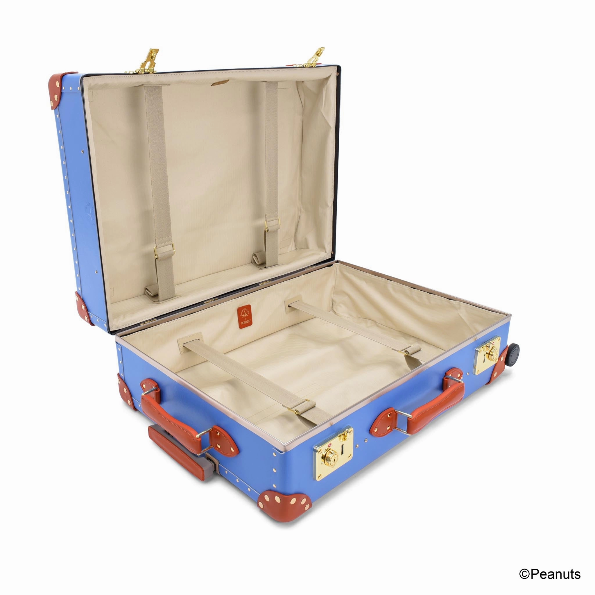 Peanuts  Large Check-In - 4 Wheels | Royal Blue/Orange/Gold