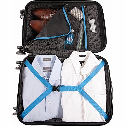 Perry Ellis Delancy Ii 21" Hardside Carry-On Spinner Luggage, Silver
