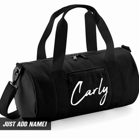 Personalised Script Name Mini Barrel Bag (MRK X) Holiday Collection - holiday outfits clearance