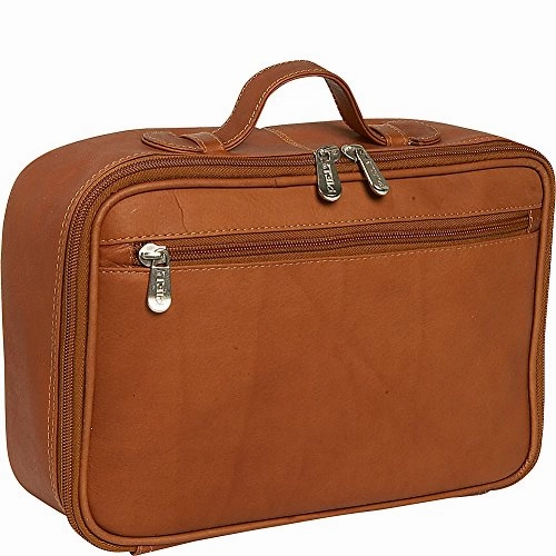 Piel Leather Hanging Cosmetic Utility Kit, Saddle, One Size