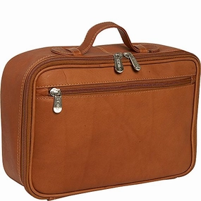 Piel Leather Hanging Cosmetic Utility Kit, Saddle, One Size