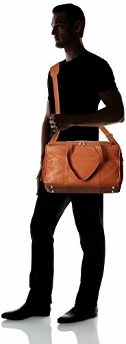 Piel Leather Traveler's Select Xs Duffel Bag, Saddle