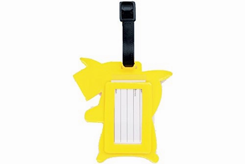 Pokemon Pikachu Designed Pvc Embossed Luggage Id Bag Baggage Name Travel Tag Go (Standard, Pikachu)