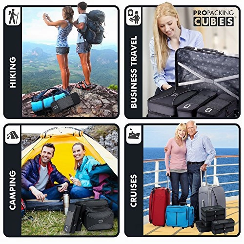PRO Packing Cubes for Travel - Luggage Organizer Bags, Accessories - Ultralight