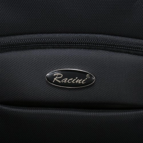 Racini Nylon Waterproof Rolling Backpack, Freewheel Travel School Wheeled Backpack, Carry-On