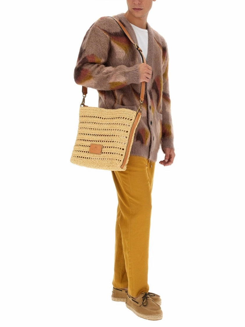 Relaxed V-Neck Cardigan With Textured Surface