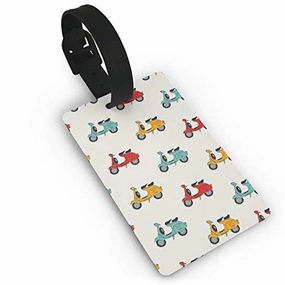 Retro Vespa Luggage Tags Suitcase Labels Bag Travel Accessories - Set of 2