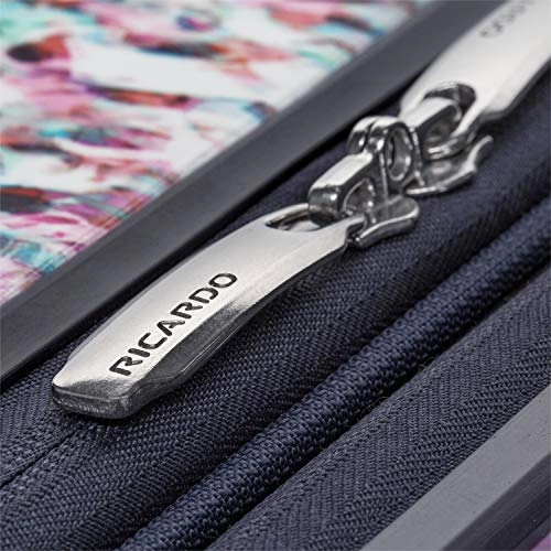 Ricardo Beverly Hills Beaumont 20-inch Carry-On Suitcase (White Sparkling Geode Print)