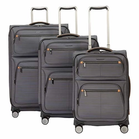 Ricardo Montecito 3-Piece Softside Luggage Set Grey with FREE Travel Kit