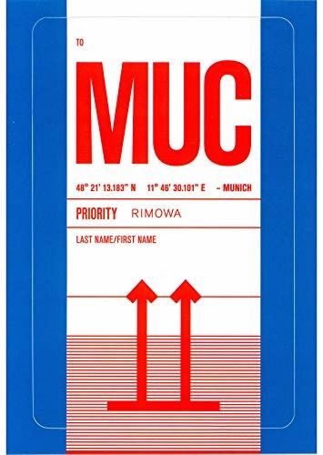 RIMOWA sticker Set Munich including 5 stickers for Topas, Original, Salsa, Essential series for luggage and carry on