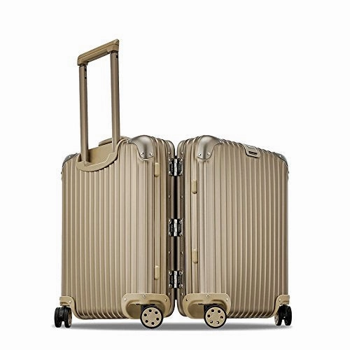 Rimowa Topas Titanium Carry on Luggage 20 Inch Cabin Multiwheel 32L Suitcase Light Bronze