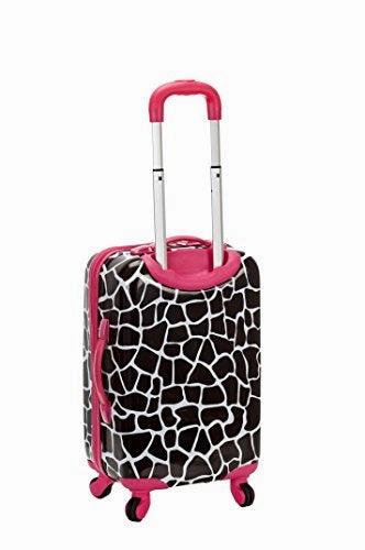 Rockland 20 Inch Carry On Skin, Pink Giraffe, One Size