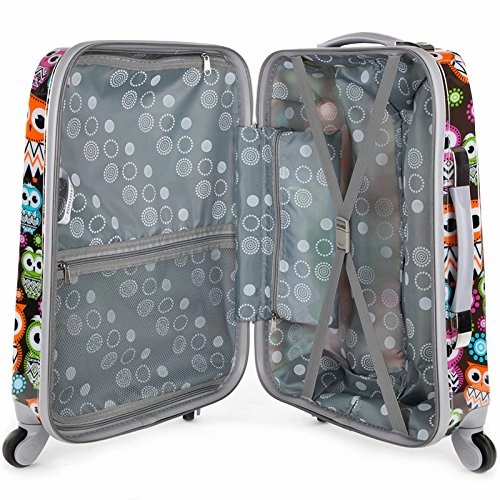 Rockland 20 Inch Polycarbonate Carry On, Owl, One Size