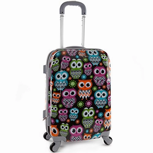 Rockland 20 Inch Polycarbonate Carry On, Owl, One Size