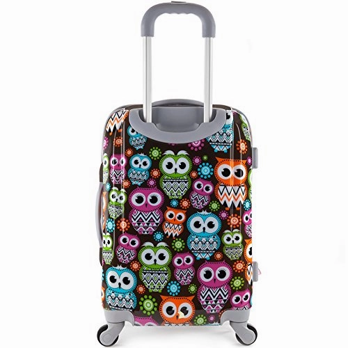 Rockland 20 Inch Polycarbonate Carry On, Owl, One Size